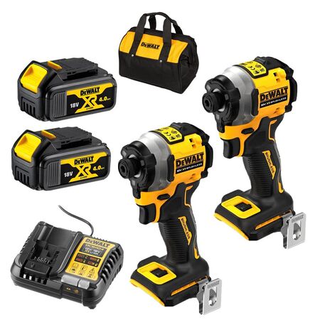 COMBI KIT, 2 PIECE, 18V XR 4Ah, BRUSHLESS