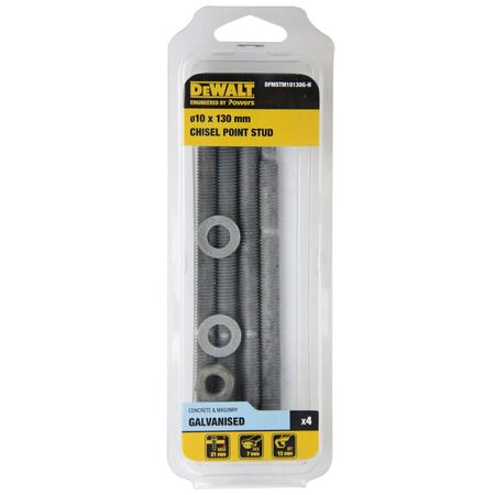 STUD, CHISEL POINT GAL 10 x 130mm [4]