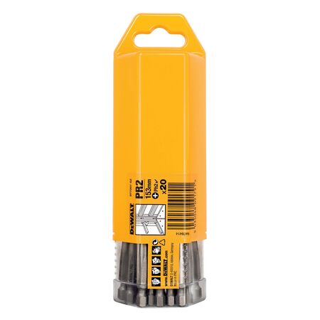 BIT, SCREWDRIVER DRYWALL PR2 153mm [20] PC FITS DCF6203