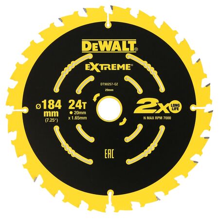 SAW BLADE, EXTREME 184mm x 24T (16/20mm) [3] PACK