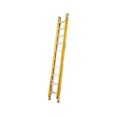 Extension ladder 3.1-5.3m (10-17ft) Fibreglass 130kg Industrial with pole-mount