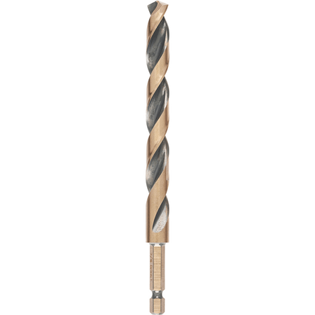 DRILL BIT, HEX BLACK AND GOLD IMPACT, METAL 11mm