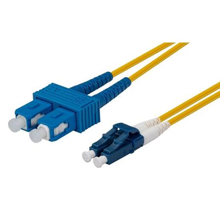 PATCH LEAD FIBRE, LC/SC DUPLEX SINGLE-MODE OS2 9U, 5m