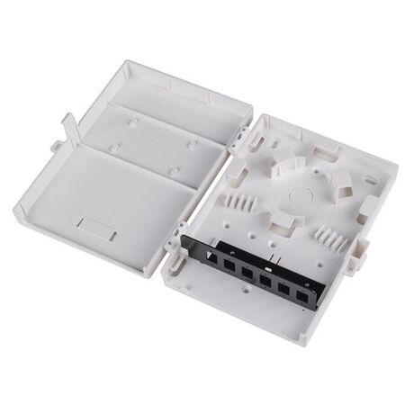 WALL ENCLOSURE, FIBRE, 6 PORT LC DUPLEX/SC SIMPLEX UNLOADED