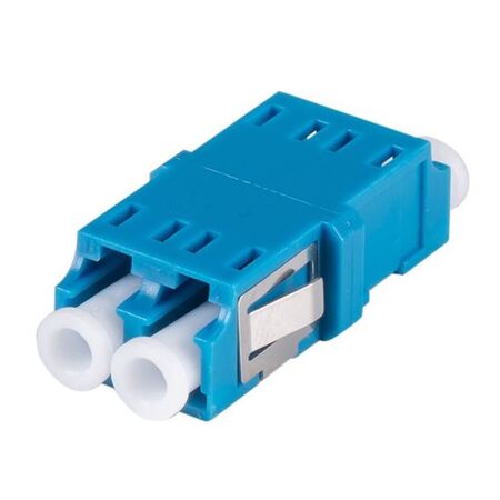 ADAPTOR, FIBRE, SINGLE-MODE FLANGELESS LC/LC DUPLEX, BLUE