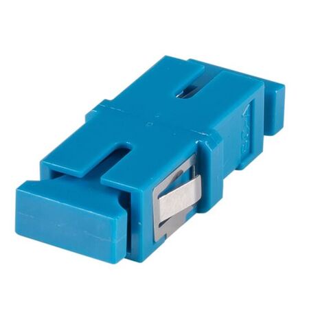 ADAPTOR, FIBRE, SINGLE-MODE FLANGELESS SC/SC SIMPLEX, BLUE