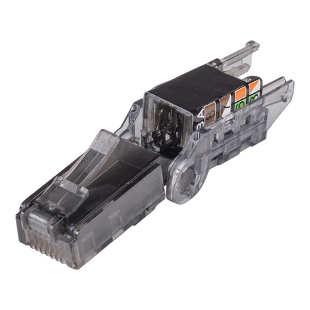 RJ MODULAR PLUG, UNSHIELDED CAT6A, 8P8C TOOL-LESS