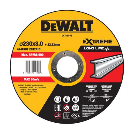 ABRASIVE CUT OFF DISC EXTREME 230 x 3mm CUTTING METAL