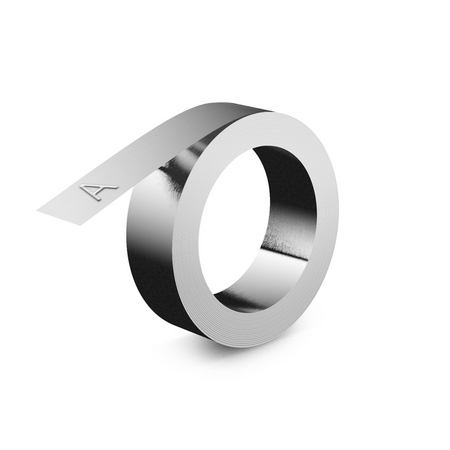 ALUMINIUM EMBOSSING TAPE NON-ADHESIVE, 12mm x 4.8m