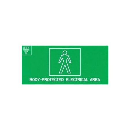 Body Protected Sign | Durable Plastic | Clear Bold Lettering | Easy Installation | by Clipsal