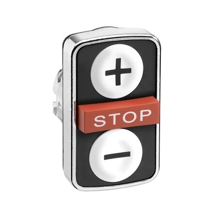 Metal Double Headed Pushbutton | Robust Metal Construction | IP66 Rated | Dual Control Design | @Pack of 1 | by Clipsal