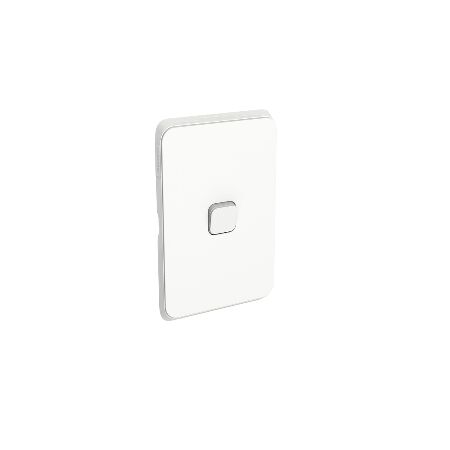 Gridplate & Skin 1 Gang V/H | UV-Stabilised Polycarbonate | Vertical & Horizontal Mounting | Vivid White | @Pack of 1 | by GAF