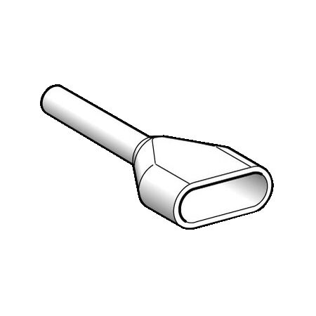 Twin Cable End 0.50mm² | Copper Material | Secure Termination | Compact Design | @Pack of 1 | by Clipsal