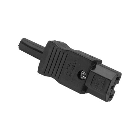 International 3Pin 10A Plug | 250V AC | Robust Construction | Black | @Pack of 1 | by Clipsal
