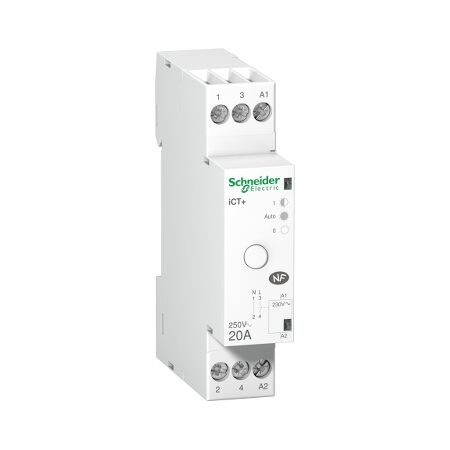 ICT PLUS HC 20A 1P UC 230VAC Contactor | DIN Rail Mount | Normally Open | 100,000 Electrical Cycles | @Pack of 1 | by Clipsal