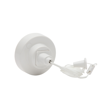 White Ceiling Switch | 10A, 250V AC | Surface Mount Design | Easy Pull Cord | @Pack of 1 | by Clipsal