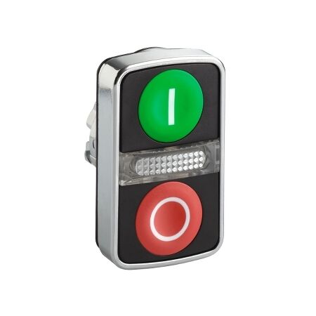 Metal Double Headed Pushbutton | Robust Metal Construction | IP66 Rated | Dual Control Design | @Pack of 1 | by Clipsal