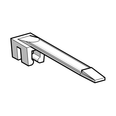 Markers Tag PRICE | Durable Plastic | White with Black Print | Snap-on Design | @Pack of 100 | by Clipsal