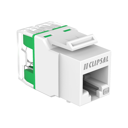 RJ45 Modular Jack CAT5E UTP | High-Speed Data Transmission | Toolless Installation | White | @Pack of 1 | by GAF
