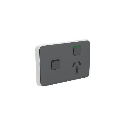 Skin Socket Horizontal Single 10A 250V | Durable Polycarbonate | IP20 Rated | @Pack of 1 | by GAF