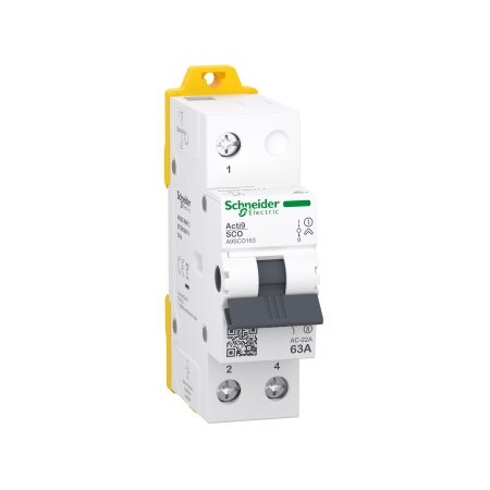 Acti9 Changeover Switch 1P 63A | Robust Design | Easy DIN Rail Installation | Clear ON/OFF Indication | @Pack of 1 | by Clipsal