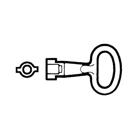 Key for 5mm Double Bar Insert | Durable Metal Construction | Corrosion-Resistant Finish | @Pack of 1 | by GAF