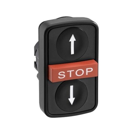 Plastic Double Headed Pushbutton | IP65 Rated | Ergonomic Design | Green/Red Color | @Pack of 1 | by Clipsal