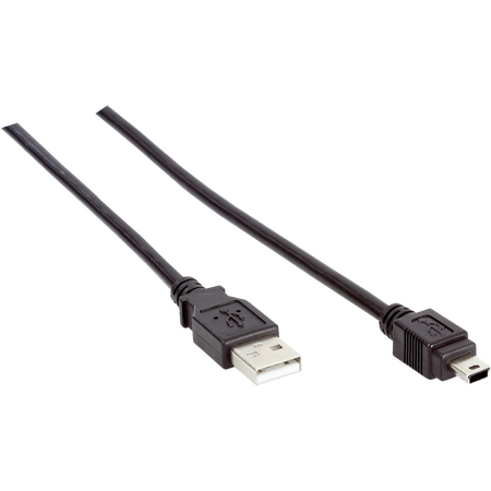 CABLE,  MALE/MALE  3M00  USB A/MINI   BK