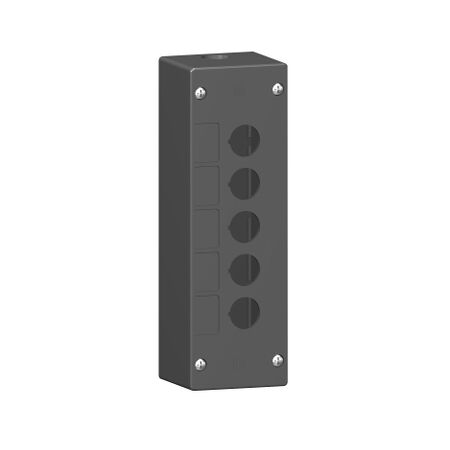 5 Holes Harsh Environment Control Station | IP66 Rated | Impact-Resistant | Grey with Black Base | @Pack of 1 | by Clipsal