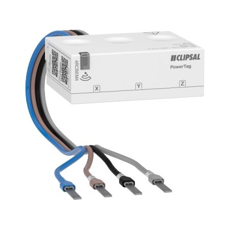 Wireless Energy Sensor PowerTag Wiser F63 3PN | 220-415V AC | Real-Time Monitoring | Compact Design | @Pack of 1 | by Clipsal