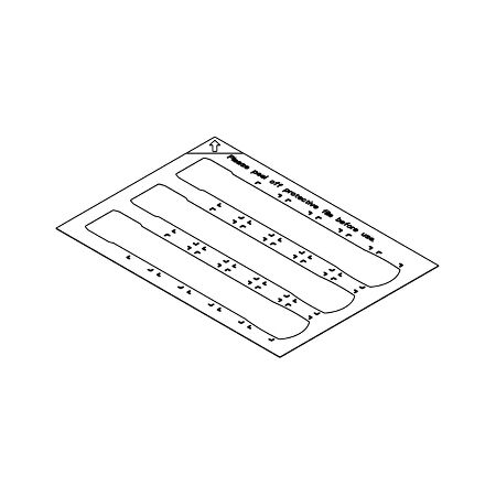 Insert Label Illuminated USB S | Low Energy LED | Durable Polycarbonate | White Color | @Pack of 1 | by Clipsal