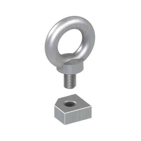 M12 Eye Bolts Set of 4 | Heavy-Duty Steel | Corrosion-Resistant Finish | by Clipsal