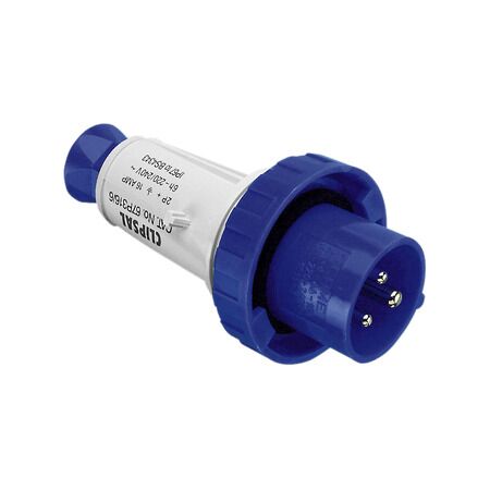 Straight 3 Pin 16A IP67 Plug Top | Weatherproof & UV Resistant | Easy Installation | @Pack of 1 | by Clipsal