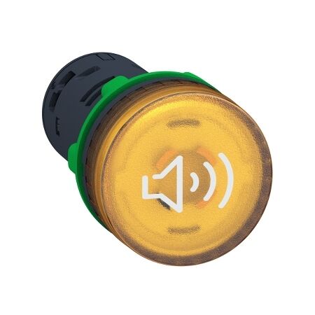 Illuminated Yellow Buzzer 24V AC/DC | 70-85 dB Sound Level | IP40 Rated | Compact Design | @Pack of 1 | by Clipsal