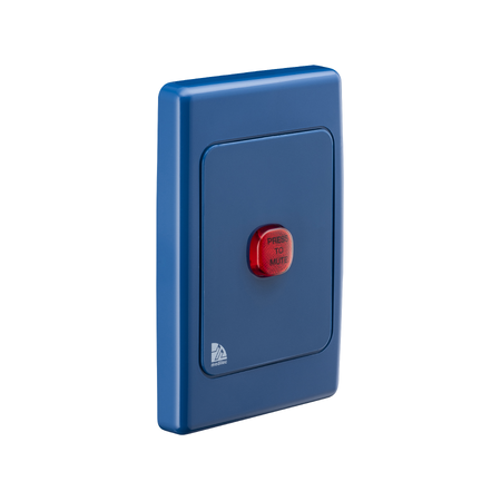 MEDILEC Audible Alarm D/Blue | High-Decibel Sound | Blue LED Indicator | Medical Alert System | @Pack of 1 | by Clipsal