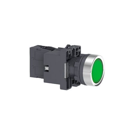 Illuminated Push Button 24VAC/DC | Green LED | 1NO Contact | IP66 Rated | @Pack of 1 | by Clipsal