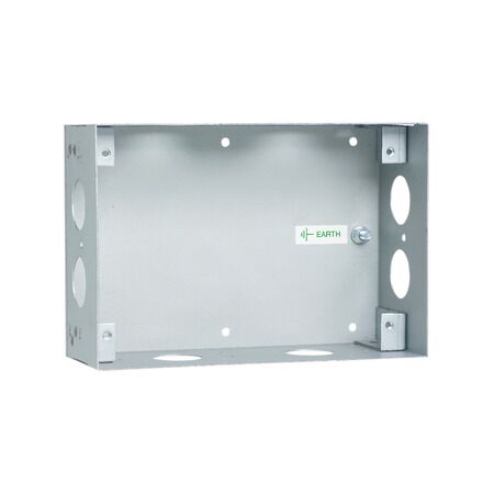 MEDILEC Wall Box | Powder-Coated Steel | Flush Mount Design | Multiple Knockouts | @Pack of 1 | by Clipsal