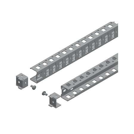 Universal DIN Rails 600mm | Galvanized Steel | Pre-Punched Holes | by Clipsal