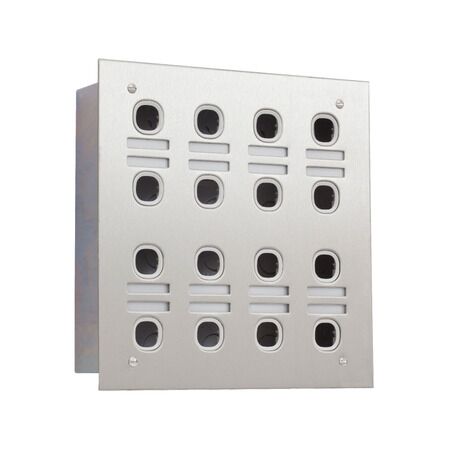 Multigang-S S-Label 16 Aperture Black | Durable Plastic | Easy Installation | by Clipsal