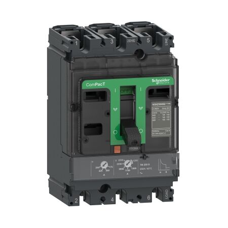NSX250F Circuit Breaker | 36kA Breaking Capacity | 250A Thermal-Magnetic | 3 Pole Design | @Pack of 1 | by Clipsal
