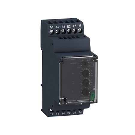 Current Control Relay RM35-JA | 2-20A AC/DC Range | DIN Rail Mountable | LED Status Indicators | @Pack of 1 | by Clipsal