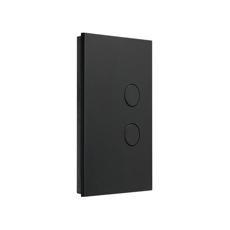 C-bus Saturn ZEN A-SERIES 2 KE | 2 Configurable Keys | LED Status Indicators | Matte Black Finish | @Pack of 1 | by Clipsal