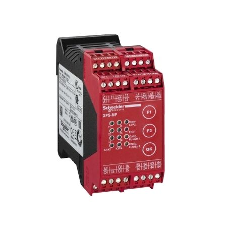 MULTIFUNC Safety Mod 24V | Emergency Stop & Safety Gate Monitoring | LED Status Indicators | @Pack of 1 | by Clipsal