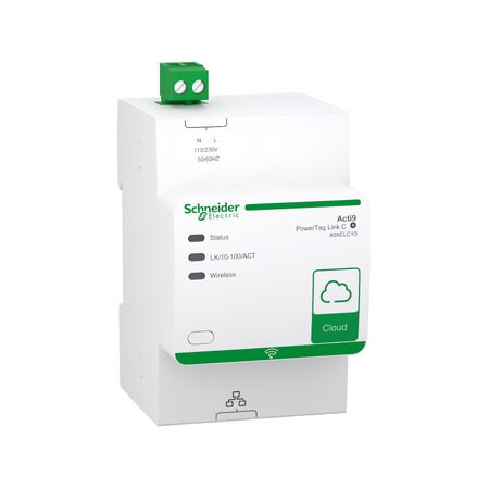 PowerTag Link C Cloud Comm Module | Ethernet & Modbus TCP/IP | Supports 30 Devices | DIN Rail Mountable | @Pack of 1 | by Clipsal