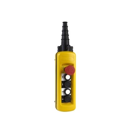 Pendant Control Station 4P/B with Emergency Stop | IP65 Rated | Shock-Resistant Design | @Pack of 1 | by Clipsal