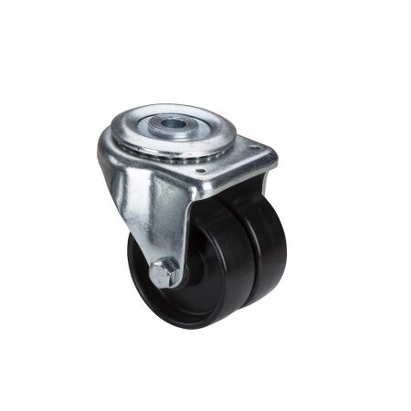 4 Castors for Enclosure Transport | Heavy-Duty Steel & Rubber | 100kg Load Capacity | Swivel Mechanism | @Pack of 1 | by Clipsal