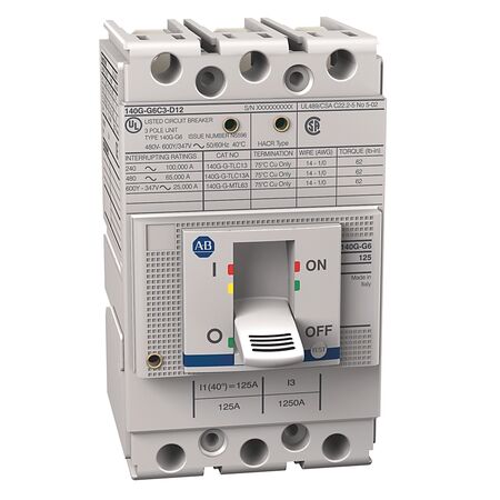 MCCB 140G G FRAME 50kA 3P 80A FIXED THERM MAG