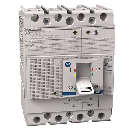 MCCB 140G G FRAME 50kA 4P 110A FIXED THERM MAG