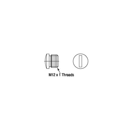 SEALING CAP DC-MICRO PWR PLASTIC EXTERNAL THREAD