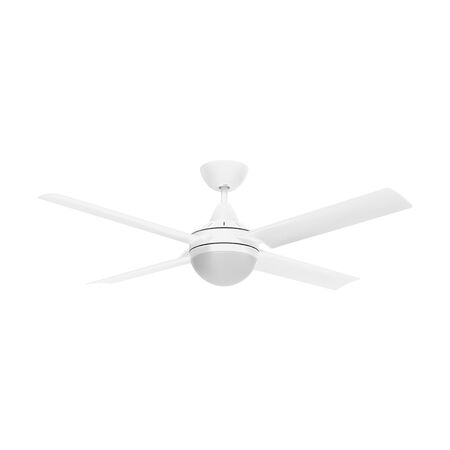 CAIRNS 52" ABS AC CEILING FAN W/ 2 x B22 LIGHT - WHITE